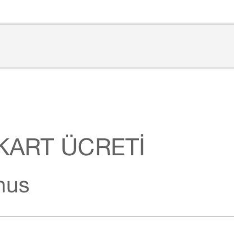 Garanti Bankası Yıllık Kart Ücreti