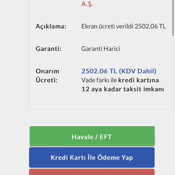 KVK Hatasını Telafi Etmiyor.
