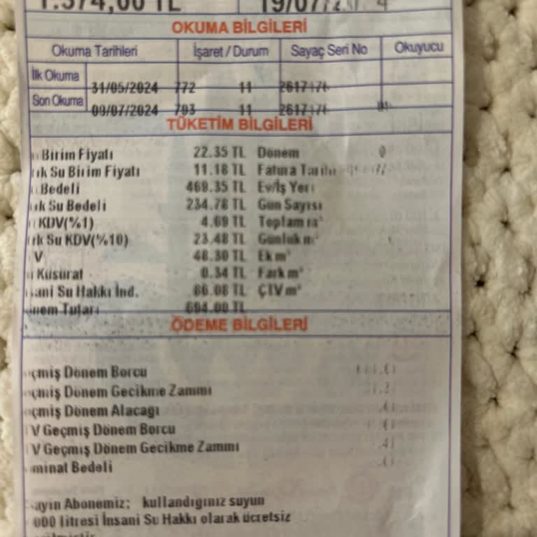 İBB - İstanbul Büyükşehir Belediyesi Yüksek Fatura İtirazı
