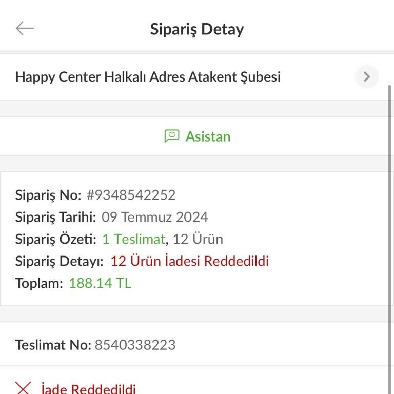 Ürün Teslim Etmeyen Ücret İadesi Yapmayan Trendyol