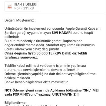 İPhone Sıvı Teması