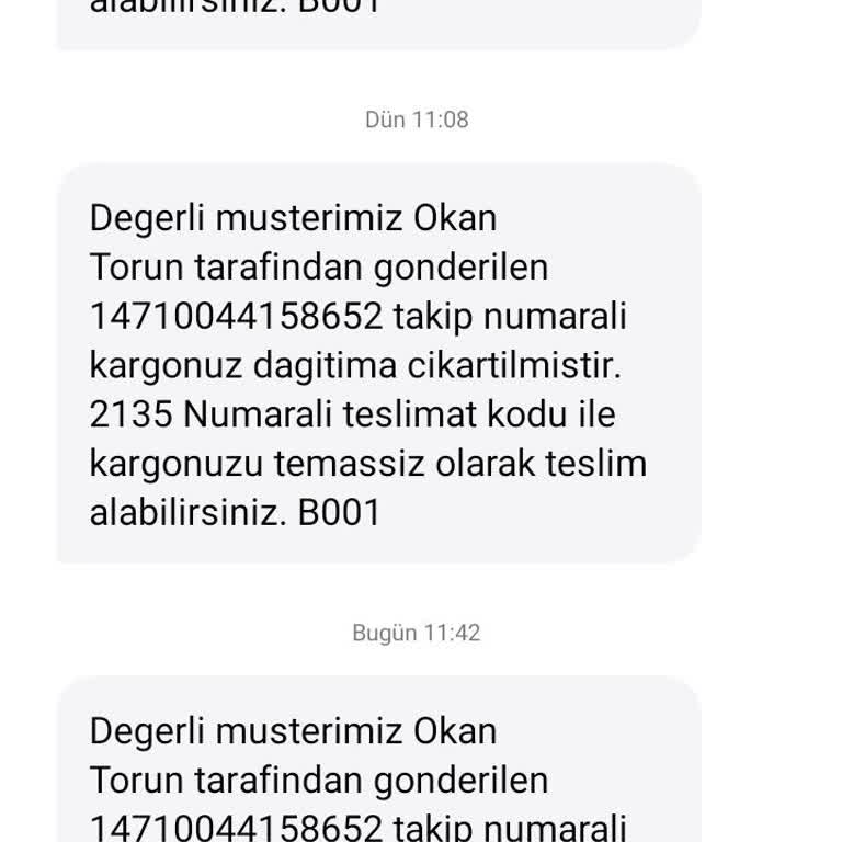Sürat Kargo Gelmek Bilmeyen Kargom