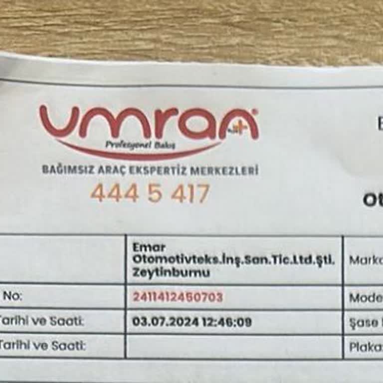Umran Oto Ekspertiz Motoru Bitik Aracı Bana Motor Orta Seviyede Diye Satın Aldırdılar