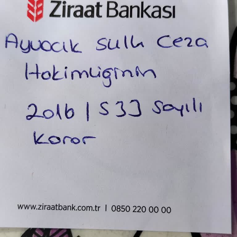 Ziraat Bankası Tedbirin Kaldırılması İstiyorum