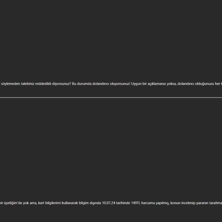 CV Maker Sitesindeki Beklenmedik Ücretlendirme Ve İade Sorunu