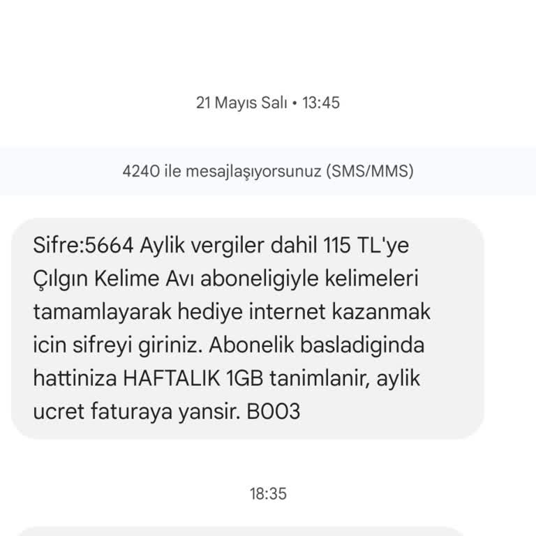 Vodafone Çılgın Avi İptal