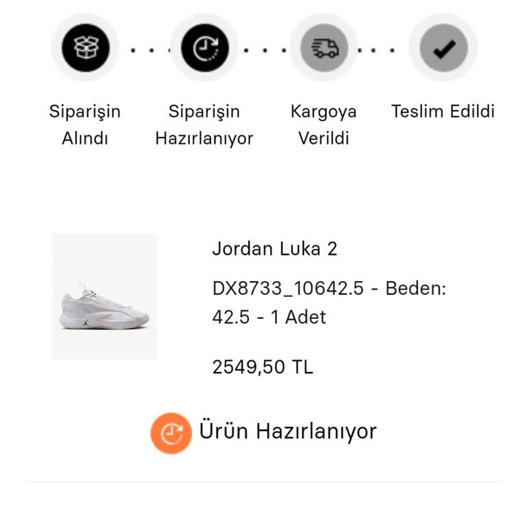 Sneaks Up Siparişim 1 Haftadır Hazırlanıyor