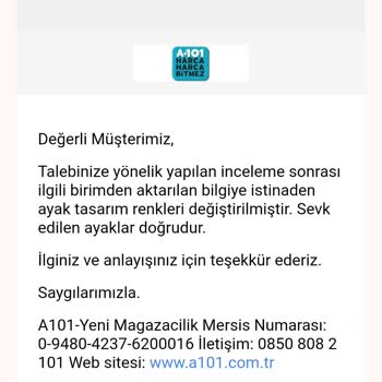 A101 Kendi Kafasına Göre Ürünü Değiştiriyor