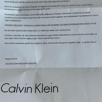 Calvin Klein - İlk Yıkamada Baskıları Deforme Olan T-shirt