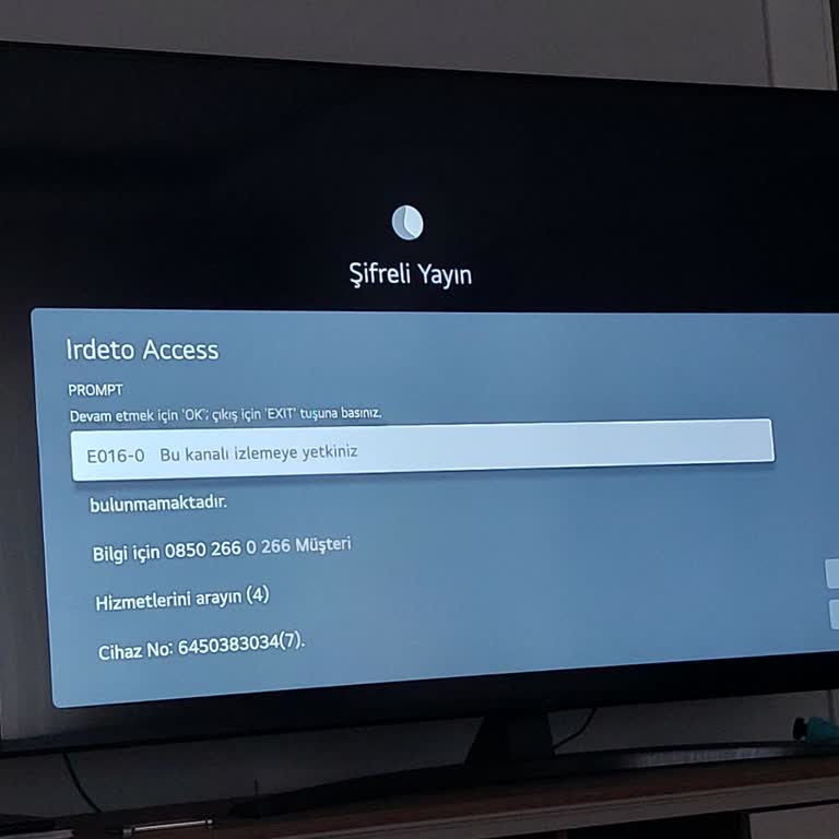 D-Smart Modül Şifreli Yayın Uyarısı