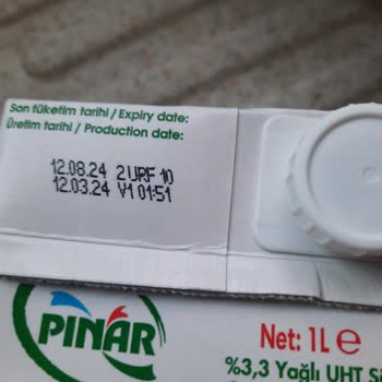 Pınar Et ve Süt Bozuk 1 Litre Sut