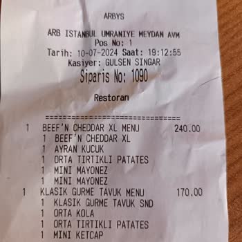 Arbys Haksız Kazanç Sağlıyor