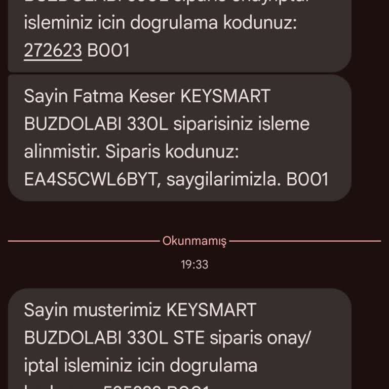 BİM Buzdolabı Siparişim Teslim Edilmedi Ve Mağduriyet Yaşıyorum