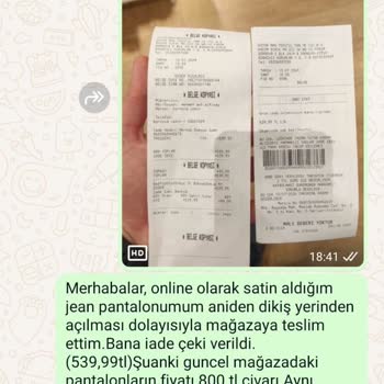 Koton Kusurlu Ürün Değişimi İçin Ekstra Ücret İstemesi