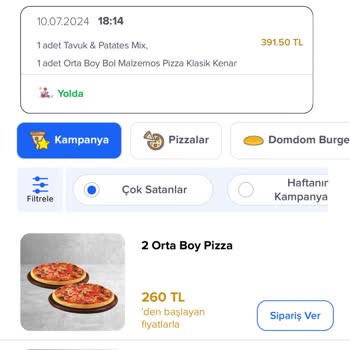 Beykoz Domino's Sipariş Süresi