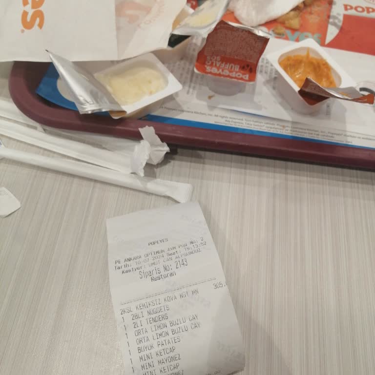 Popeyes Kalitesiz Hizmeti Hk