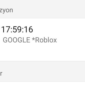 Roblox 3.499 TL Çekim Yapıldı Acilen İade Edilsin İstiyorum