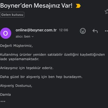 #Boyner İade Kabul Etmiyor!