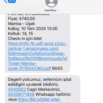 Kamil Koç Beni Hep Mağdur Ediyor