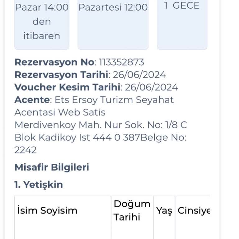 ETS Tur Ücretsiz İptal Sorunu