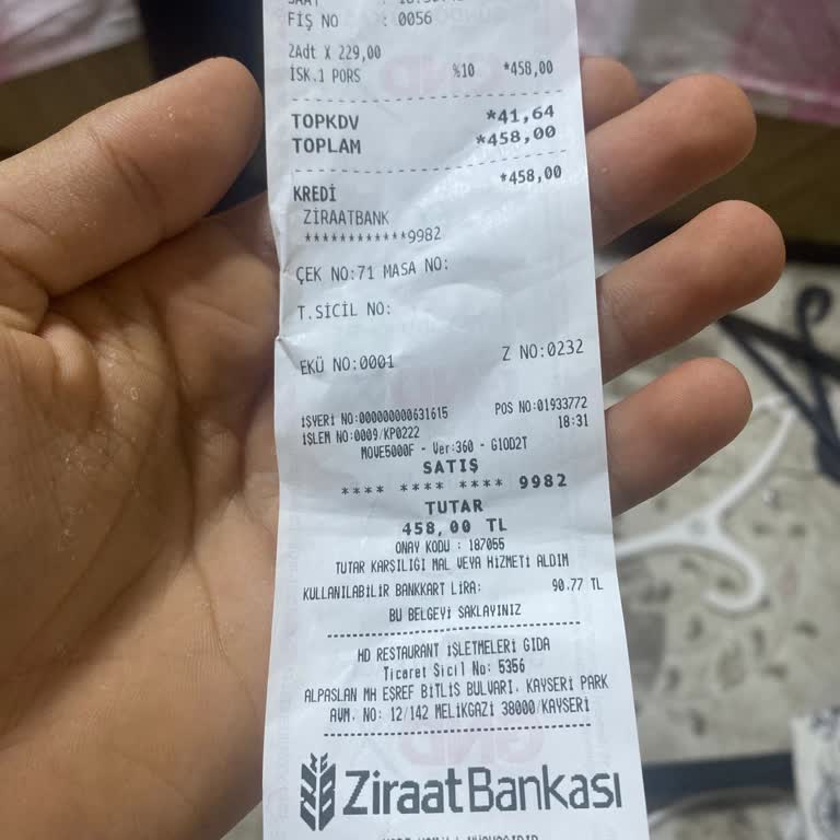 HD İskender Restaurant Kötü Bir Yemek