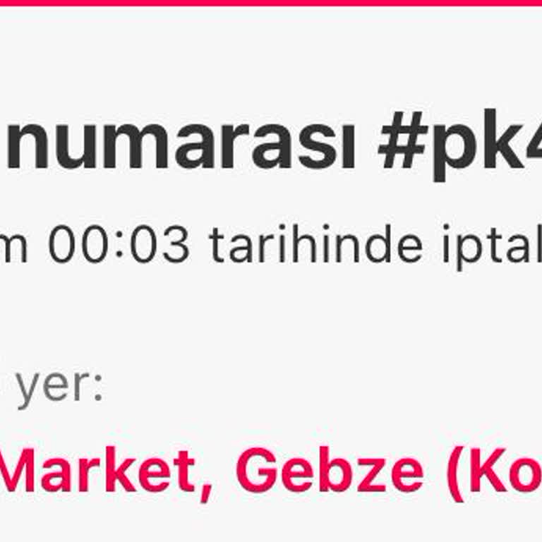 Yemeksepeti Markette Dalga Geçer Gibi Sipariş İptali