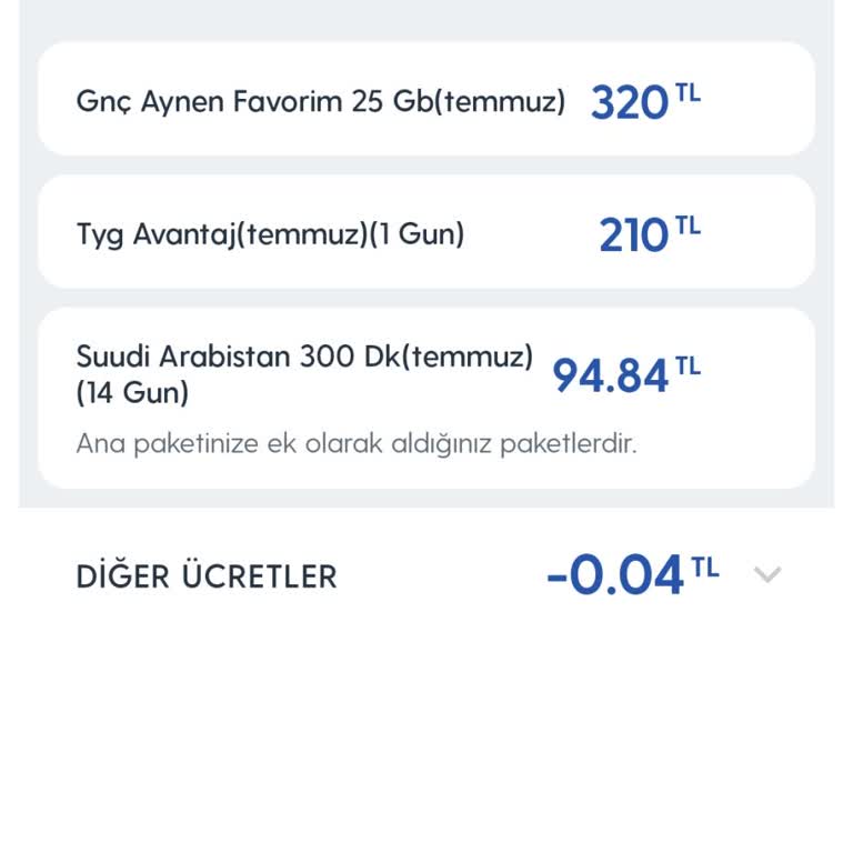 Turkcell Faturamdaki Tyg Avantaj Düzeltilmesi