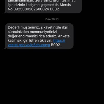 Vestel Bulaşık Makinesi İadesi