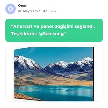 Samsung UE55TU8500U Ayıplı Mal Veya Kronik Arızalı Ürün