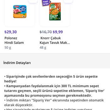 Getir Kampanya Ürününün Gelmemesi