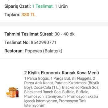 Popeyes Bozuk Tavuk Gönderdi