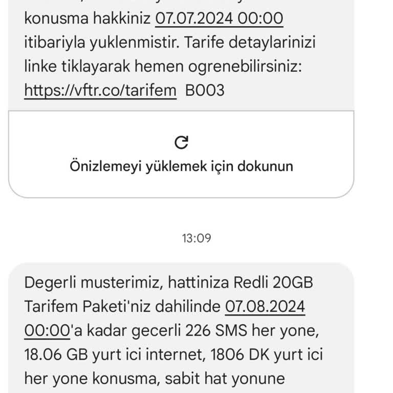 Vodafone Taahhüt Erken Tarife Değişikliği Şikayeti