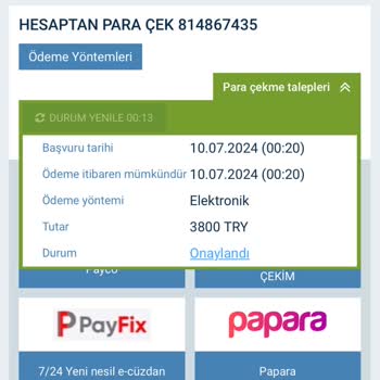1xbet İşlem İşleniyor Operatör Onayı Bekleniyor