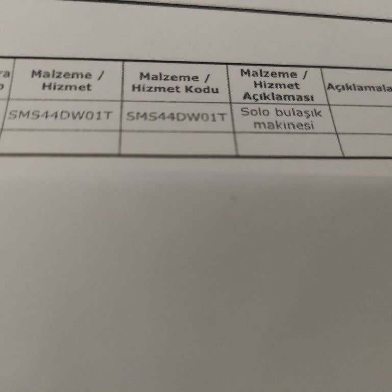 Bosch Bulaşık Makinesinden Plastik Kokusu