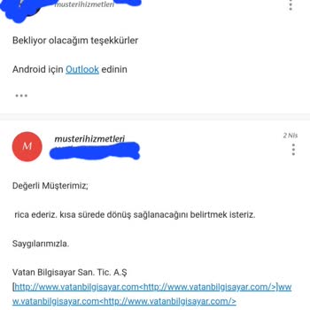 Vatan Bilgisayar Garanti Kapsamında Ürünün Para İadesi Yapılacak Dendi Ama Yapılmadı.