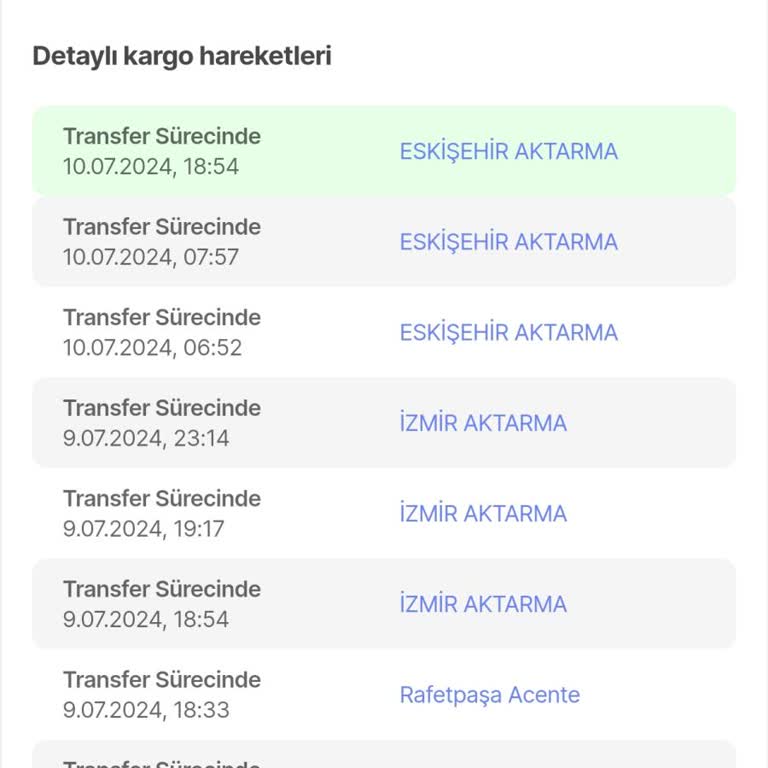 Sürat Kargo Şaşırtmadı Yine Kargo Şehir İçinde Geziyor.