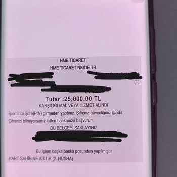 Akbank Kredi Kartı H M E Ticaret Ödeme Çekilmesi