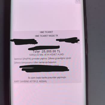 Akbank Kredi Kartı H M E Ticaret Ödeme Çekilmesi