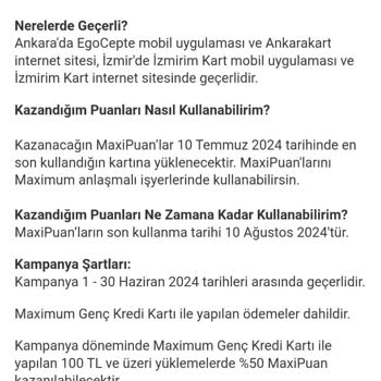 İş Bankası MaxiPuan Kampanyalarının Puanlarını Vermiyor.