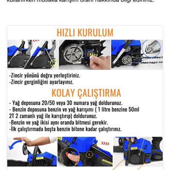 Ekinler Profesyonel El Aletleri Bosch Benzinli Odun Kesme Motoru Çalışmıyor