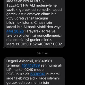 Akbank Pos Cihazını Adresten Almıyor