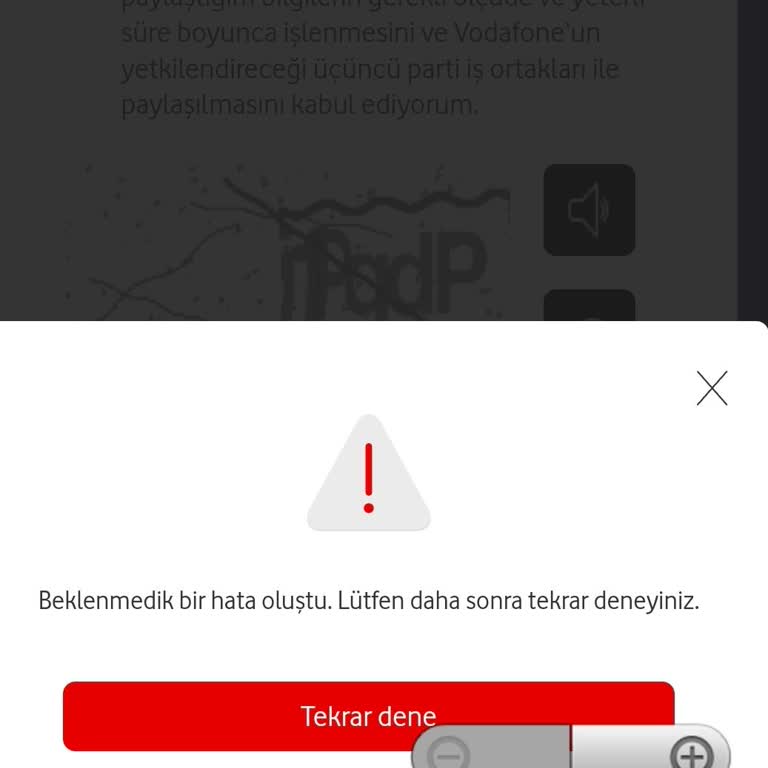 Vodafone FreeZone Başvurum Yanımda Uygulaması Üzerinden Yapamıyorum
