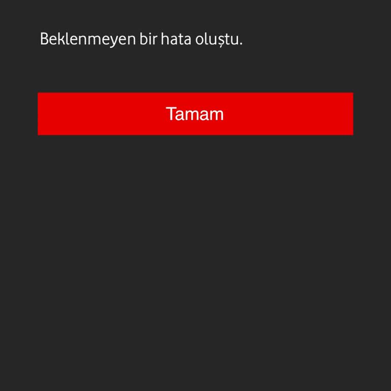 Vodafone Hediye Çarkı Sürekli Hata Veriyor