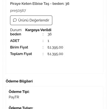 Emine Aydın Sitesinden Verdiğim Elbise Siparişi Gelmedi