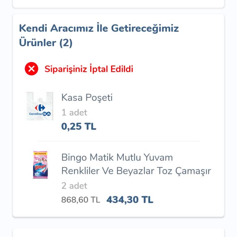 Carrefour SA Mağduriyetimin Giderilmesini İstiyorum