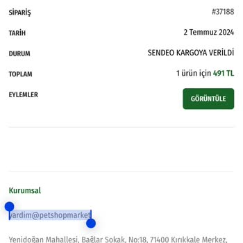 Pati Noktası Kedi Maması Siparişimde Yaşadığım Sorunlar