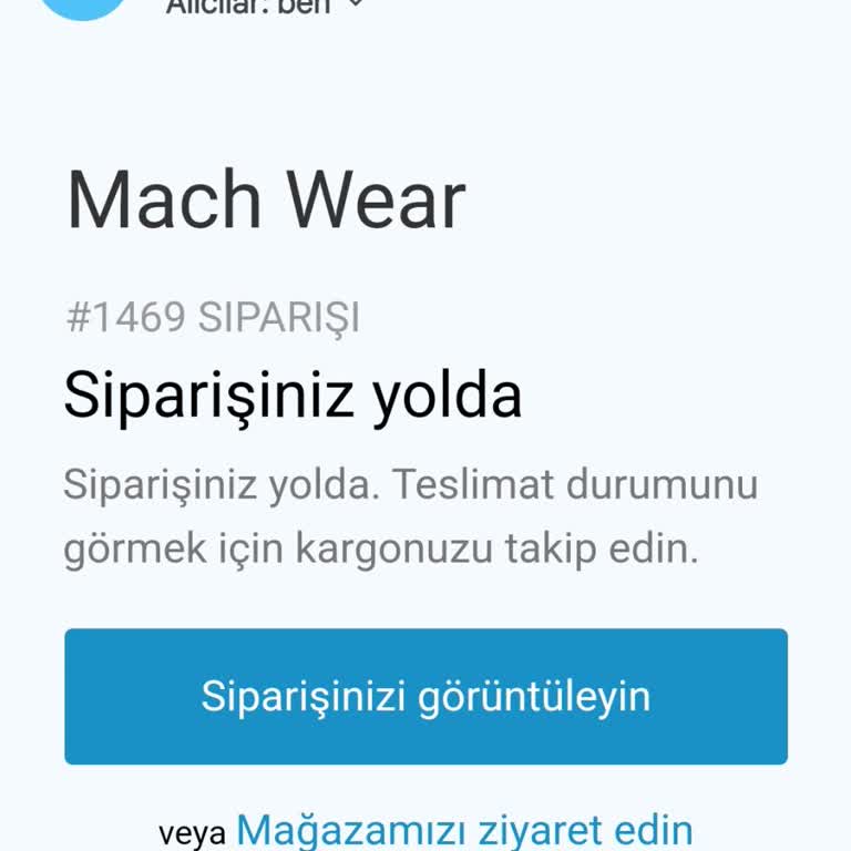 Mach Wear T-shirt 2 Ay Oldu Hala Gelmedi