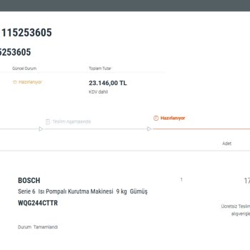 Bosch Kurutma Makinesi Çalışırken Dağılıyor