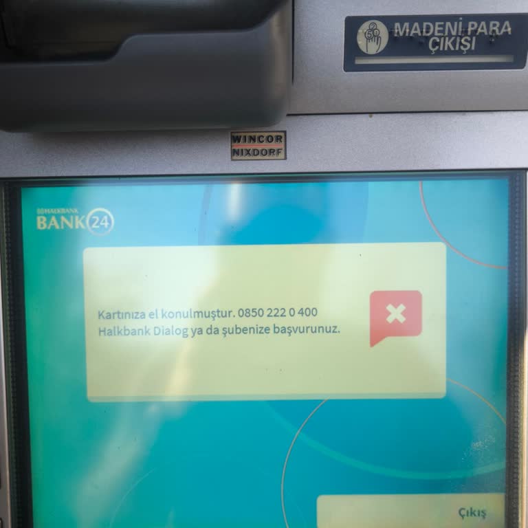 Ziraat Bankası ATM Arızası Var Denilip Kartlarımı Yuttu