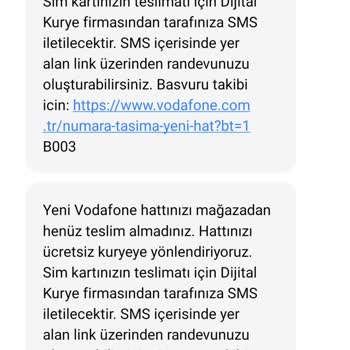 Vodafone'dan Bir Gecede 25 Mesaj Geliyor.